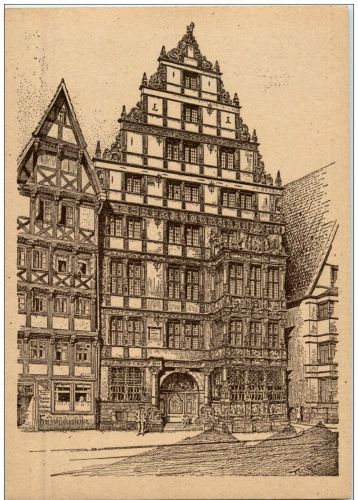 HAnnover - Baudenkmäler Künstlerkarte F. O. Goy