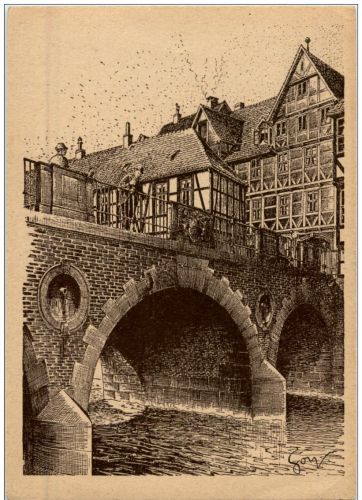 HAnnover - Baudenkmäler Künstlerkarte F. O. Goy