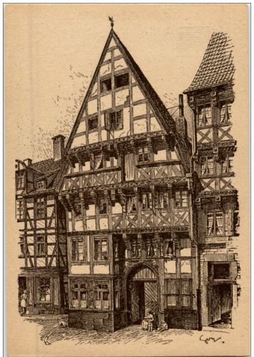 HAnnover - Baudenkmäler Künstlerkarte F. O. Goy