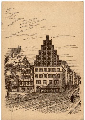 HAnnover - Baudenkmäler Künstlerkarte F. O. Goy