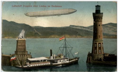 Zeppelin über Lindau