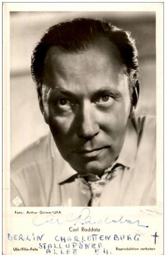 Carl Raddatz - mit Autogramm