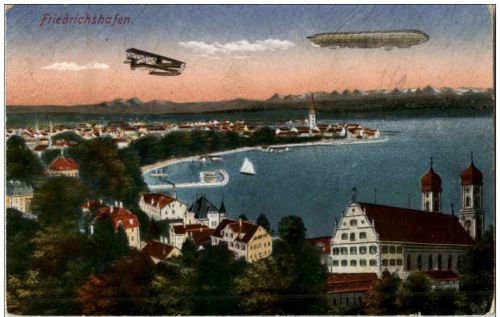 Friedrichshafen mit Zeppelin