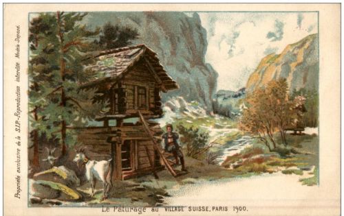Paris - Exposition 1900 - Village Suisse