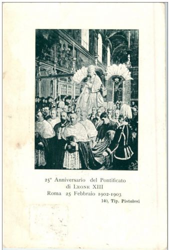 25 Anniversario del Pontificato di Leone XIII 1902