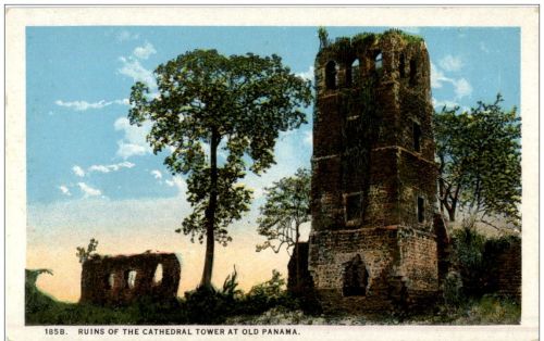 Ruins of the Cathedral Tower at old Panama