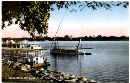 Khartoum - Steamers on Blue Nile