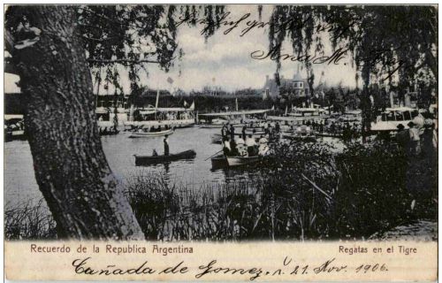 Recuerdo de la Republica Argentina - Regatas en el Tigre