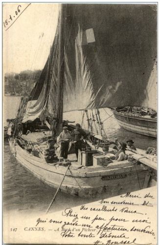 Cannes - A Bord d un Pecheur