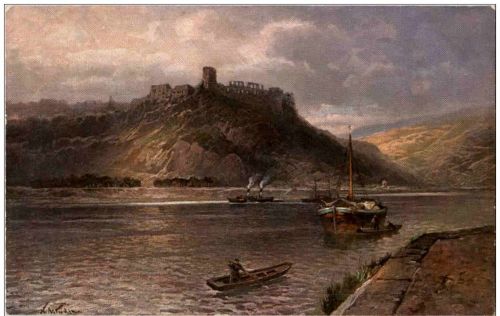 Burg Rheinfels - Künstlerkarte