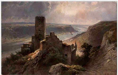Burg Gutenfels - Künstlerkarte