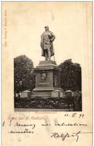 Gruss vom Mönchengladbach - Bismarckdenkmal