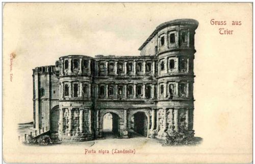 Gruss aus Trier - Porta Nigra - Prägekarte