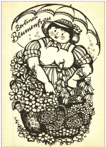 Heinrich Zille - Berliner Blumenfrau
