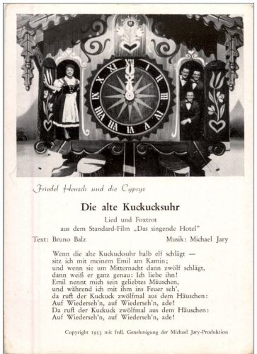 Friedel Hensch und die Cyprys - Die alte Kuckucksuhr