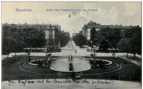 Mannheim - Blick vom Wasserturm