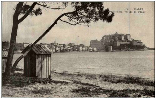 Calvi - Panorama vu de la Plage