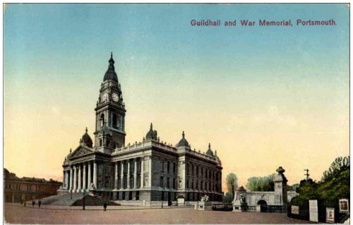 Portsmouth - Guildhall and War Memorial