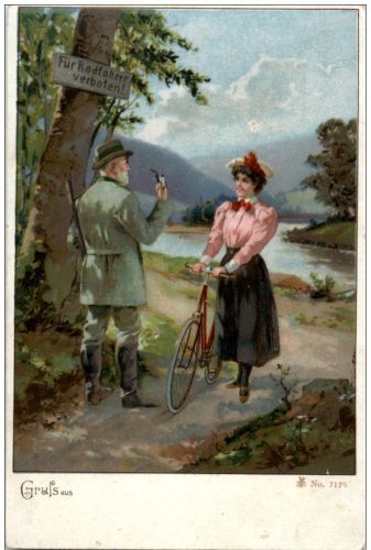 Jäger - Radfahren verboten