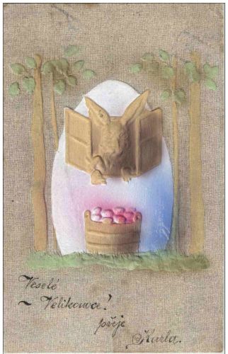 Hase Ostereier - Prägekarte