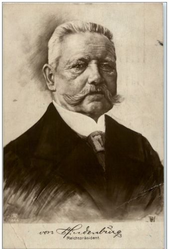Reichspräsident von Hindenburg