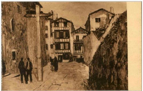 Au Pays Basque - Parvis de l Eglise de Ciboure