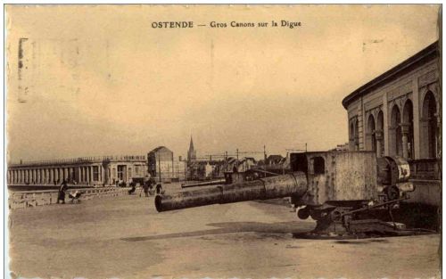 Oostende - Gros Canons sur la Digue