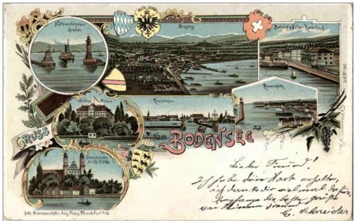 Rorschach Romanshorn Konstanz Bregenz - Litho