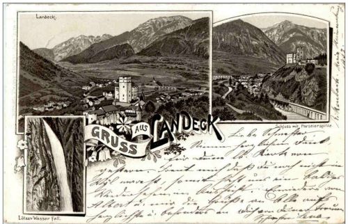 Gruss aus Landeck - Litho