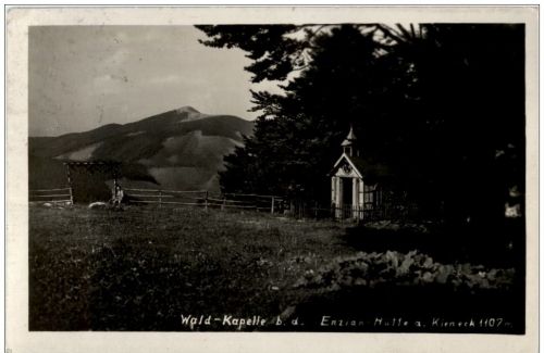 Wald Kapelle Enzian Hütte a Kieneck