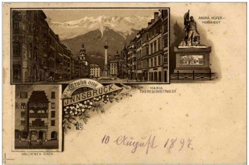 Gruss aus Innsbruck - Litho