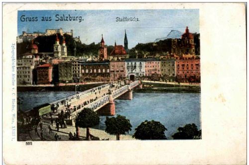 Gruss aus Salzburg - Stadtbrücke