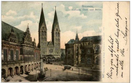 Bremen - Rathaus Dom und Börse