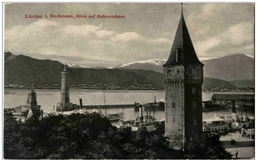 Lindau - Blick auf Hafeneinfahrt