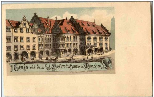 München - Gruss aus dem Hofbräuhaus