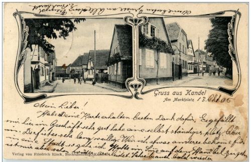 Gruss aus Kandel - Am Marktplatz