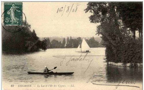 Enghien - Le Lac et l Ile des Cygnes