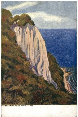Stubbenkammer - Königsstuhl Künstlerkarte H. Heuser