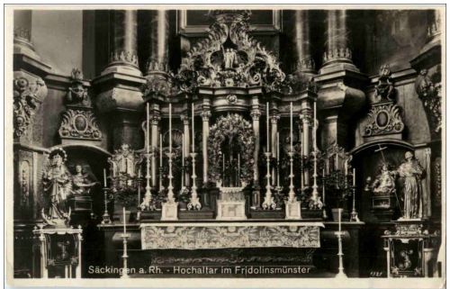Säckingen - Hochaltar im Friedolinsmünster