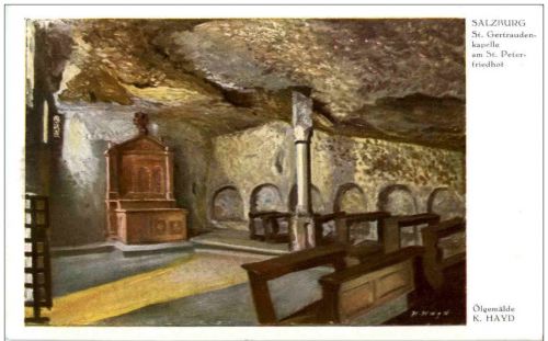 Salzburg - St. Getraudenkapelle - Künstlerkarte K Hayd