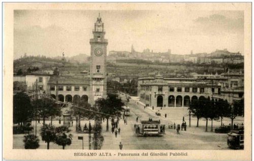 Bergamo Alta Panorama dai Giardini Pubblici - Tamway