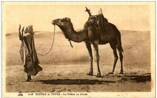 Scenes et Types - La Priere au desert