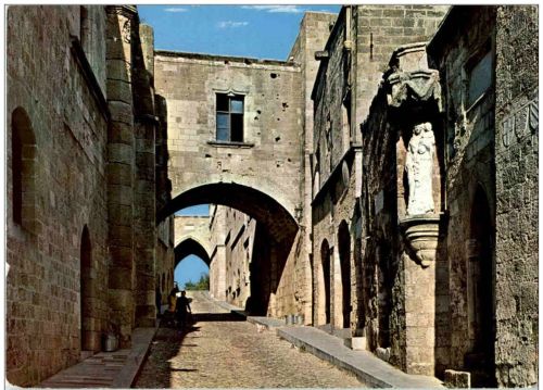 Rhodes - The street of the Knight