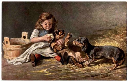 Kind mit Hund