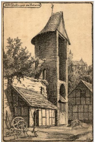 Seelow - Alte Stadtmauer am Vorwerk