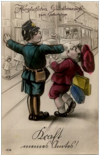 Humor - Kraft meines Amtes - Strasenbahn Polizei