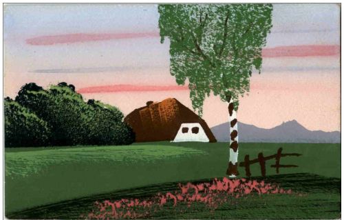 Handgemalt - Landschaft