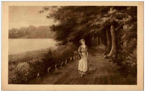Frau im Wald