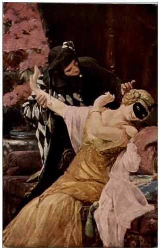 Frau mit MAske