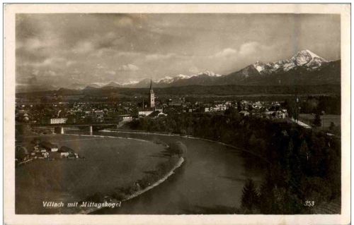 Villach mit Mittagskogel